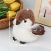 ABEARCAR Bird Stuffed Animal Realistic Cute Sparrow Bird Plush Backpack Pendant Simulation Toy Plush Suitable Christmas Birthday Valentine's Day Gift for Kids view 4