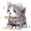 Cuteoy Walking Gray Cat Stuffed Animal Talking Wagging Nodding Educational Plush Kitty Toy Electric Interactive Animated Plushies for Girls Boys Birthday view 1