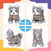 Cuteoy Walking Gray Cat Stuffed Animal Talking Wagging Nodding Educational Plush Kitty Toy Electric Interactive Animated Plushies for Girls Boys Birthday view 4