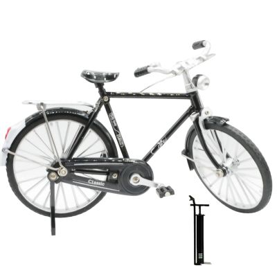 DAGIJIRD Mini Bike Model with Inflator, 1: 10 Alloy Miniature Cycling Finger Toy
