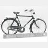 DAGIJIRD Mini Bike Model with Inflator, 1: 10 Alloy Miniature Cycling Finger Toy view 2