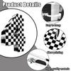 AVXINSOK Checkered Number 4 Pinata with Stick and Blindfold Black and White Race Car Pinata for Kids 4th Birthday Anniversary Racing Car Party Supplies view 3