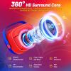 Mini Karaoke Machine for Kids,5 Voice Effects - Portable Bluetooth Speaker with 2 Wireless Mics LED Lights for Boys Girls Ages 3-12| Kids Karaoke Machine Birthday Gift Toy for Singing,Party & Play view 3