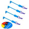 8PCS TGCWENG Universal RC Body Clips w/Pull Tabs Car Clips R Clips for All 1/10 1/12 Scale TRX4 Losi HPI Arrma Kyosho Himoto RC Car Truck Crawler Body Shell Upgrades (1.2mm Purple Clips+Blue Pull) view 2