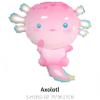 17Pcs Axolotl Balloons/Cute Axolotl Birthday Party Decorations/Aluminum Foil Axolotl Inflatable Balloon for Summer Beach Party Supplies/Animal Protection Theme Activities/Summer Camps/Beach Picnics view 2
