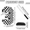 AVXINSOK Checkered Number 3 Pinata with Stick and Blindfold Black and White Race Car Pinata for Kids 3rd Birthday Anniversary Racing Car Party Supplies view 2