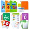 108PCS Toddler Flash Cards,Number, Alphabet, Math Flash Cards with 9 Dry Erase Pens - Early Education Flashcards for Kids, Preschool Learning Activities 3+ view 1