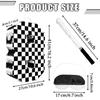 AVXINSOK Checkered Number 8 Pinata with Stick and Blindfold Black and White Race Car Pinata for Kids 8th Birthday Anniversary Racing Car Party Supplies view 2