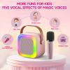 SECULEAD Karaoke Machine Wireless Speaker  mini Karaoke for Kids 3-5, Girls & Boys with Built-in Microphone for Singing, Kids Karaoke Machine,Small Microphone & Speaker, Ideal Gift (Pink) view 2