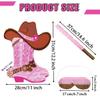 AVXINSOK Cowgirl Pinata with Stick and Blindfold Pink Western Boot Pinata for Kids Birthday Anniversary Girls Party Supplies view 2