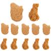 LUOZZY 12pcs Artificial Chicken Nuggets and Drumsticks Simulation Fake Fried Food Models for Display Decoration Kitchen Props view 1