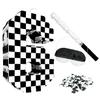 AVXINSOK Checkered Number 6 Pinata with Stick and Blindfold Black and White Race Car Pinata for Kids 6th Birthday Anniversary Racing Car Party Supplies view 1