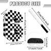 AVXINSOK Checkered Number 6 Pinata with Stick and Blindfold Black and White Race Car Pinata for Kids 6th Birthday Anniversary Racing Car Party Supplies view 2