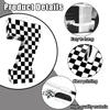 AVXINSOK Checkered Number 7 Pinata with Stick and Blindfold Black and White Race Car Pinata for Kids 7th Birthday Anniversary Racing Car Party Supplies view 3