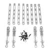 GFEJVDBI Compatible Metal Upgrade External Spring Shock Absorber Fixed Rod Parts Compatible with 1/12 MN MN168 MN78 RC Cars(Silver) view 1