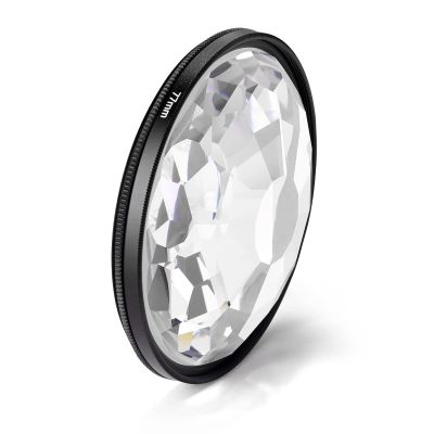 ACAGALA 77mm Kaleidoscope Prism Camera Glass Filter Variable Number of Subjects SLR Photography Accessories