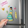 Imagimake DIY Magnetic Dress-Up Indian Princess | Pretend Play Toys for Kids | 30 Magnetic Dresses & Accessories | Interchange & Create Unlimited Outfits | Birthday Gift for 3,4,5,6,7,8 Year Old Girl view 3