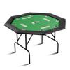 Hipicute Poker Table w/Metal Legs, Octagon Poker Table 8 Stainless Steel Cup Holders, Blackjack Gaming Table with Water-Resistant Cushioned Rail view 1