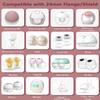 10Pcs Flange Insert 14/16/18/20/22mm*2 Compatible with Momcozy M5/M9/M6/V2 Pro/V2 pro/S12 Pro/S9 Pro/Spectra/Medela/eufy/Elvie/Lansinoh/Paruu P10 Breast Pump,and Most 24mm Shields view 2