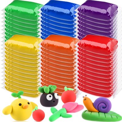 VioraWhite 72 Pcs 38oz Air Dry Clay Bulk Modeling Magic Ultra Lightweight Foam Modeling Clay for Kids Adults DIY Gifts Party Arts Crafts and School Project Supplies(Fresh Color)