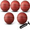 Amarlozn Mini Basketball for Indoor Mini Basketball Hoop, 9 Inch Small Replacement Basketballs Soft Ball for Inflatable Pool, Beach Sandbox Outdoor Play Game Gift Pack for Toddler Kids Adults 5PCS view 1