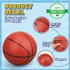 Amarlozn Mini Basketball for Indoor Mini Basketball Hoop, 9 Inch Small Replacement Basketballs Soft Ball for Inflatable Pool, Beach Sandbox Outdoor Play Game Gift Pack for Toddler Kids Adults 5PCS view 3