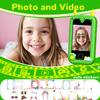 Kids Play Phone Toys, Smart Phone with Dual Camera - Easter Present Birthday Gift for 3 4 5 6 7 8 9 10 Years Old Boys and Girls, Toddler Toys Pretend Phone with 32GB Memory Card, Green view 2