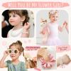 Golray Flower Girl Proposal Gifts Set, Will You Be My Flower Girl Gift with 16in Knitted Unicorn/ 15oz Cup/Floral Sunglasses/Hair Accessory/Jewelry Set Wedding Bride Gift Box Unicorn Toys for Girls view 4