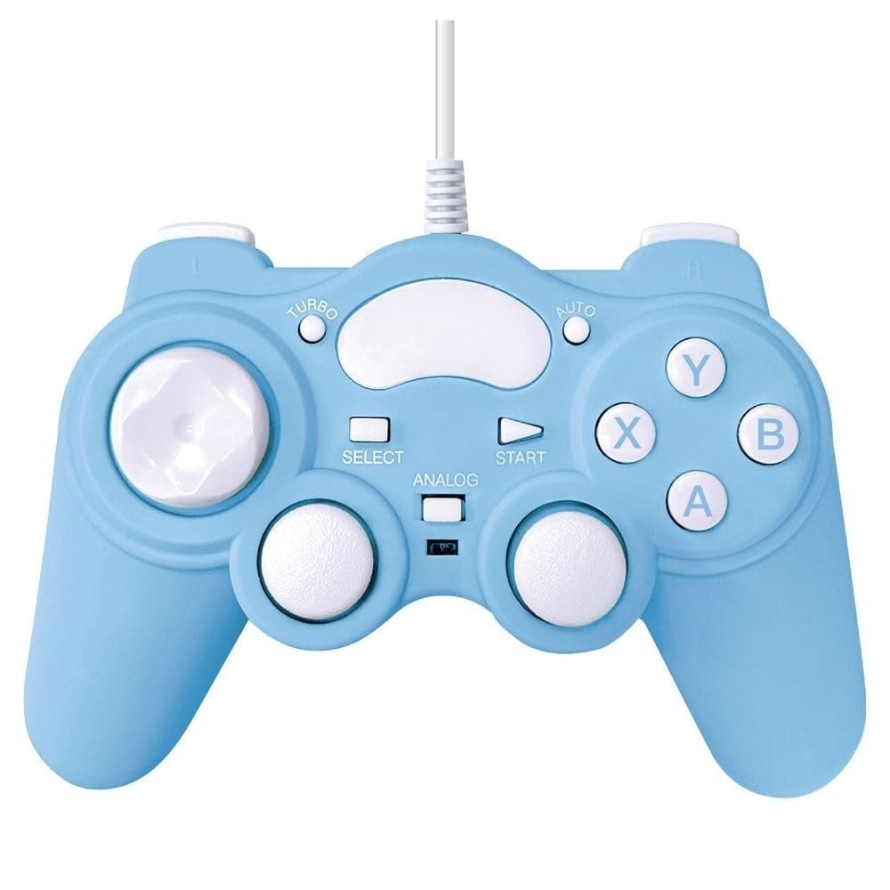 ALLONE ALG-PCCBL Controller, Wired for PC, Blue, Width 6.5 x Depth 2.4 x Height 3.9 inches (16.5 x 6 x 10 cm)