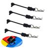 8PCS TGCWENG Universal RC Body Clips w/Pull Tabs Car Clips R Clips for All 1/10 1/12 Scale TRX4 Losi HPI Arrma Kyosho Himoto RC Car Truck Crawler Body Shell Upgrades (1.2mm Sliver Clips+Black Pull) view 2