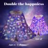 LIMIROLER Princess Dress Up Toys Princess Dress Up Clothes Rainbow Mermaid Cape Kit 9 Pcs Gift Set for Little Girls 3-8 Years (8 - Light up Rainbow Purple) view 2