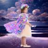 LIMIROLER Princess Dress Up Toys Princess Dress Up Clothes Rainbow Mermaid Cape Kit 9 Pcs Gift Set for Little Girls 3-8 Years (8 - Light up Rainbow Purple) view 3