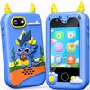 Kids Smart Phone Toys with Dual Camera - Valentine's Day Present Easter Birthday Gift for Boys Aged 3 4 5 6 7 8 9 10, Toddler Toys Play Phone with Educational Learning Games and 32GB Memory Card, Blue view 1