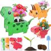 Flower Growing Kit for Kids - Kids Gardening Set, Gift Ideas Age 6 7 8-12 Year Old, Birthday Craft Gift for Girls & Boys, Fun Children Gardening Kit, 3D Puzzle Dinosaur Craft Kit for Ages 6 -12 Year view 1