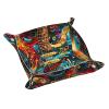 Art Guitar Pattern Print Valet for Women and Man Decorative Desk Organizer Tray Leather Bedside Vanity Tray view 1