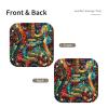 Art Guitar Pattern Print Valet for Women and Man Decorative Desk Organizer Tray Leather Bedside Vanity Tray view 2