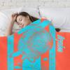 CUXWEOT Custom Blanket Personalized Turtle Stripe Red Blue Blankets with Name for Newborn Nursery Baby Blanket for Bed Sofa Birthday 40x50 Inches view 4