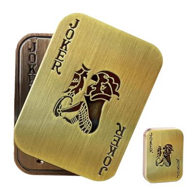 GoQQby Fidget Toys Adults, Metal Poker Fidget Slider, Magnetic Poker Push Card, Cool Office Gadgets, Relieve Stress, Gift Fidget Toys for Men (Joker)