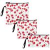 KLL 3 Piecing Reusable Sandwich Snack Bag Waterproof Travel Bags for Candy, fruits, Cereal, Home Organization Fresh Highbush Cranberry Fruit view 2
