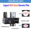 LED Spot Light for Microscope, Dual-Head Gooseneck 6W Illuminator Dimmable LED for Microscopes & Cameras Light Source Lamp Fits 20-32mm Industrial Stereo Stands Pillar Stands (Purple) view 3