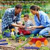 Dimple Garden Wagon & Tools Toy Set Premium 15 Pcs Kids Gardening Tools & Wagon Toy Set - Sturdy & Durable - Top Yd, Beach, Sand, Garden Play Set - Great for Kids & Toddlers view 3