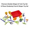 Dimple Garden Wagon & Tools Toy Set Premium 15 Pcs Kids Gardening Tools & Wagon Toy Set - Sturdy & Durable - Top Yd, Beach, Sand, Garden Play Set - Great for Kids & Toddlers view 4