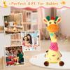 LLUKEME Dancing Giraffe Toy Stuffed Animal Baby Toys Singing Song Toddlers Toy Repeats What You Say Glowing Musical Toy for Baby Birthday Gift Groovy Giraffe Toy view 3