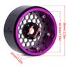 4PCS Beadlock Rims 1.9 Inch Wheels RC Rim Hub Aluminum Beadlock Rims for Traxxas TRX4 TRX6 Redcat GEN7 GEN8 Rc4wd D90 Axial SCX10 SCX10 II 90046 SCX10 III AXI03007 12mm Hex 1/10 RC Crawler (Titanium) view 2