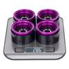 4PCS Beadlock Rims 1.9 Inch Wheels RC Rim Hub Aluminum Beadlock Rims for Traxxas TRX4 TRX6 Redcat GEN7 GEN8 Rc4wd D90 Axial SCX10 SCX10 II 90046 SCX10 III AXI03007 12mm Hex 1/10 RC Crawler (Titanium) view 4