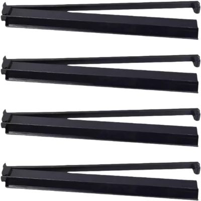 4PCS Rainbow Mahjong Rack and Pusher Combo, Adults 36+ Unisex, 4 Count, Multicolor, Plastic, No Assembly Required (Black)