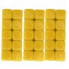 30PCS Fun Dice Set, 16MM Plastic 6 Sided Round Corners Dice Cubes, Polyhedral Dice Set, DIY Puzzle for Classroom Fun DIY Sticker Math Teaching, Board Games, Parties (Yellow) view 4