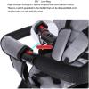 Kids Tricycle, Double Pram with Double Seat and Canopy, Anti-Rollover Rubber Wheel Double Baby Stroller Daycare Trike Toy,for Boy and Girl Gifts,Preschool Playground Equipment(Gray) view 2