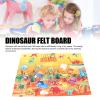 Engaging Dinosaur Felt Board Set | 37 Reusable Pieces for Classification, Storytelling & Early Learning | Portable Wall Hanging Toy for Preschoolers | Ideal Gift for Boys & Girls view 4