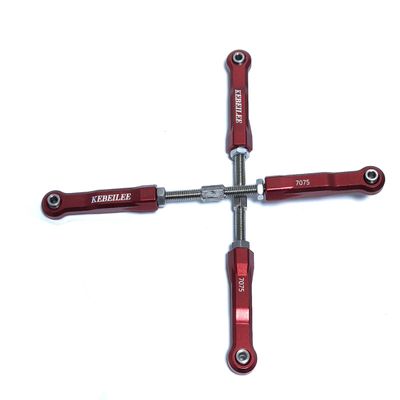 KEBEILEE CNC Alu7075 Rear Link Rod for Losi 8IGHT-X Super Lasernut 1/6 TLR244076 (red)